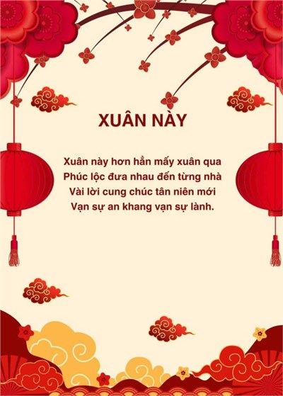 Trường MN Phú Hòa Đông - Bài thơ: Xuân này