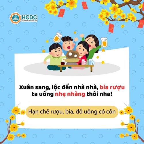 Trường MN Phú Hòa Đông - Hạn chế rượu, bia, đồ uống có cồn