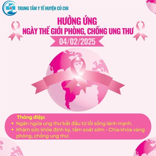 Trường MN Phú Hòa Đông - Hưởng ứng Ngày thế giới phòng, chống ung thư 04/02/2025