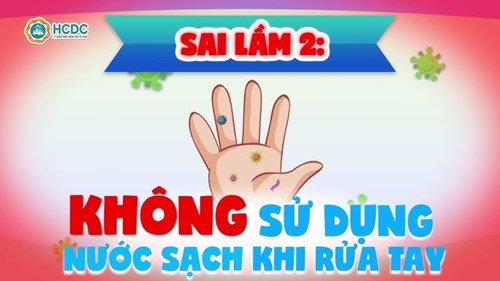 Những sai lầm khi rửa tay