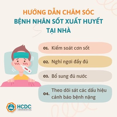 Hướng dẫn chăm sóc bệnh nhân sốt xuất huyết tại nhà