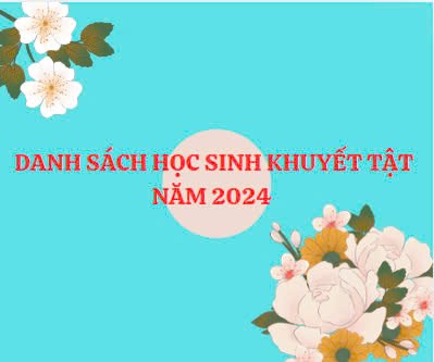Danh sách học sinh khuyết tật Trường Mầm non Phú Mỹ