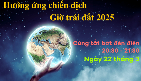 Hưởng ứng chiến dịch  GIỜ TRÁI ĐẤT  năm 2025