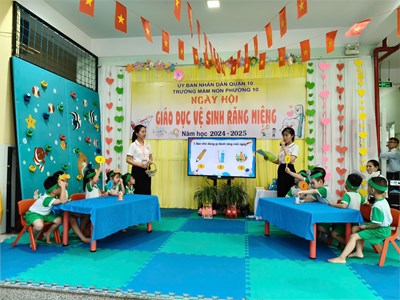 Ngày hội   Giáo dục vệ sinh răng miệng  năm học 2024-2025