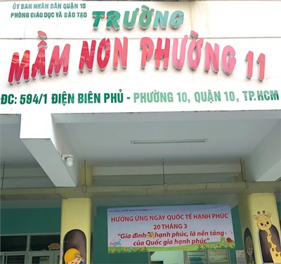 Trường Mầm non Phường 11 Hưởng ứng ngày Quốc tế hạnh phúc 20/03/2025