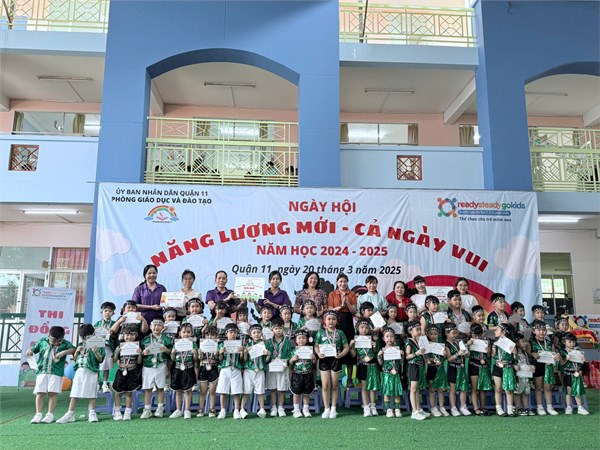 Trường Mầm non Phường 12 tham gia Hội thi  Năng lượng mới cả ngày vui  cấp Quận, năm học 2024-2025