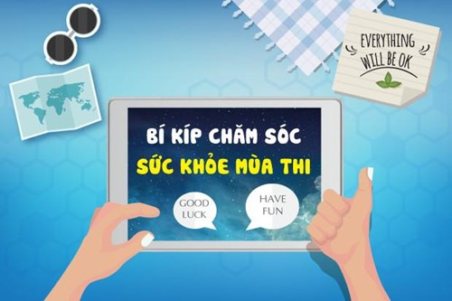 Truyền tải tài liệu truyền thông chăm sóc sức khỏe mùa thi