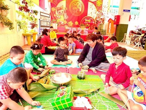 Một số hoạt động của các bé trường Mầm non Phường 13 chào đón năm mới Xuân Ất Tỵ 2025