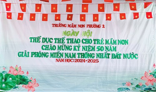 Ngày hội thể dục thể thao cho trẻ mầm non chào mừng Kỷ niệm 50 năm Giải phóng miền Nam thống nhất đất nước (30/4/1975 - 30/4/2025)
