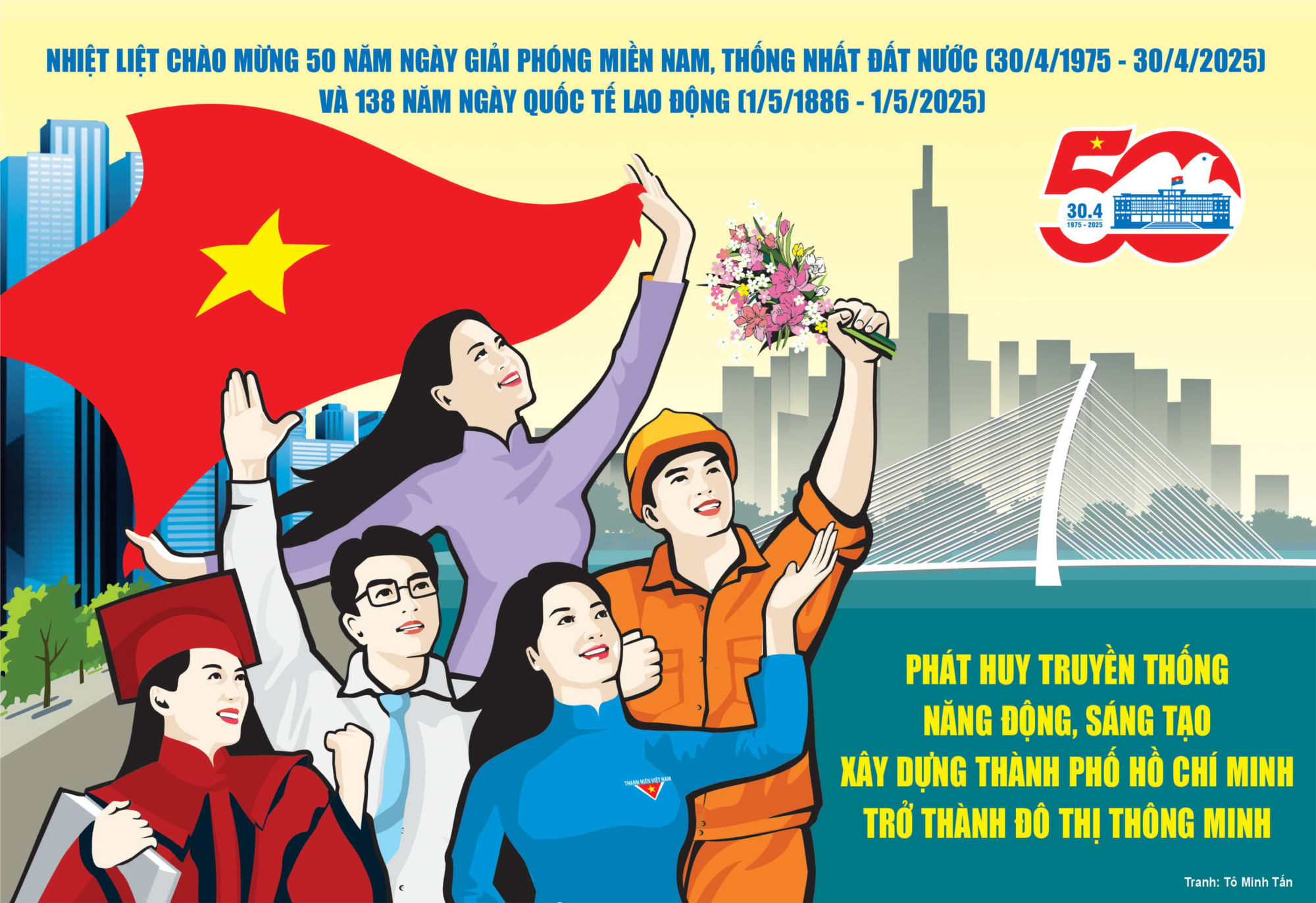 Nhiệt liệt chào mừng 50 năm Ngày Giải phóng miền Nam, thống nhất đất nước (30/4/1975 - 30/4/2025)!