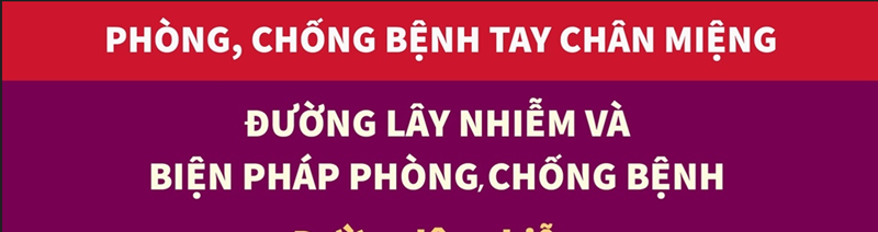 Phòng, chống bệnh tay chân miệng