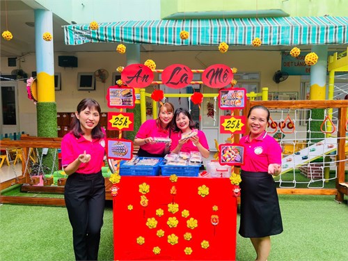 Trường Mầm non Phường 3 tổ chức hoạt động ẩm thực Xuân yêu thương năm 2025.