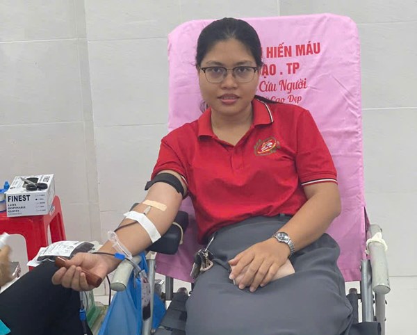 Trường mầm non Phường 3 tham gia chương trình hiến máu tình nguyện   Hiến giọt máu đào, trao đổi sự sống 