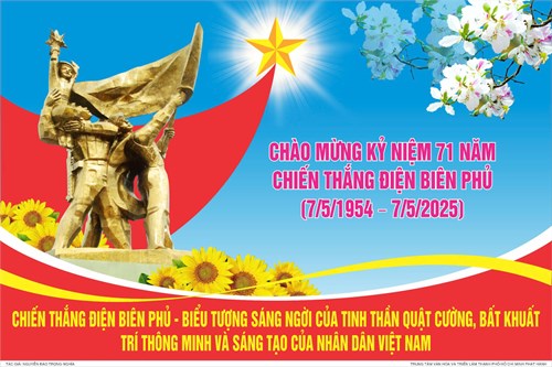 Chào mừng kỷ niệm 71 năm Chiến thắng Điện Biên Phủ (7/5/1954 - 7/5/2025)