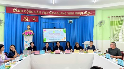 Tổ chức buổi họp tổng kết năm học 2024 - 2025 với Ban đại diện cha mẹ học sinh của trường
