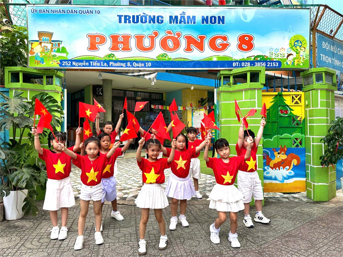 Trường mầm non phường 8 tham gia đồng diễn thể dục sáng❤️❤️❤️ chào mừng 50 năm ngành học mầm non.🌻🌻