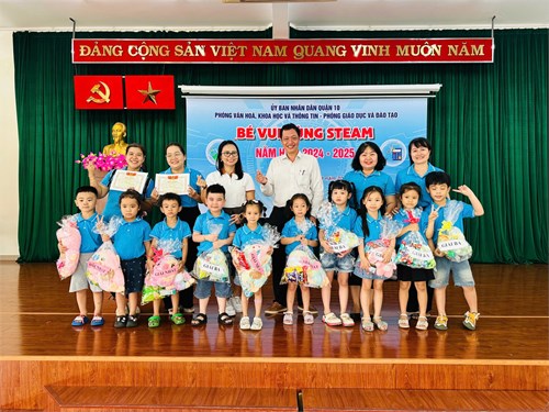 Sáng nay ngày 28/4/2025 trường mầm non phường 8 tham gia hội thi:   bé vui cùng steam . chúc mừng các con đã hoàn thành xuất sắc phần thi của mình!!! yêu các con thật nhiều