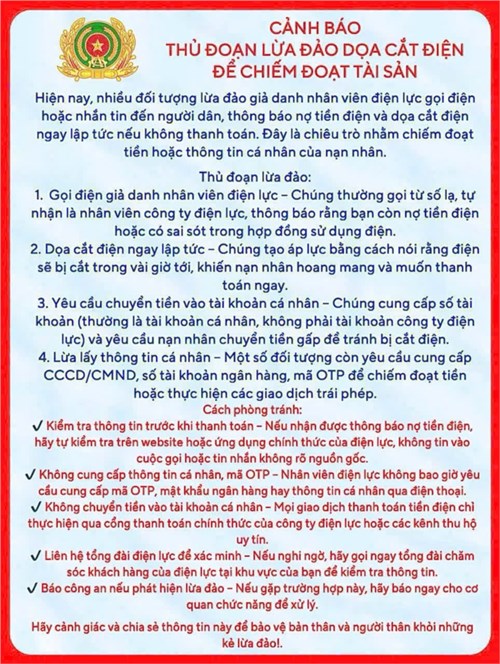 Cảnh báo lừa đảo