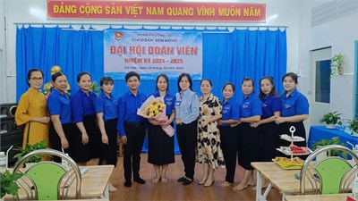 Ngày 22 tháng 10 năm 2024 Chi đoàn Trường mầm non Sen Hồng tổ chức Đại hội đoàn viên - nhiệm kỳ 2024 - 2025