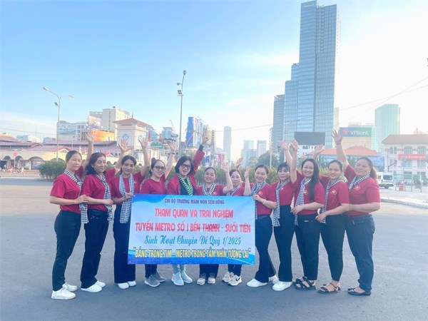 Sinh hoạt chuyên đề quý 1/ năm 2025 của chi bộ  Mầm non Sen Hồng