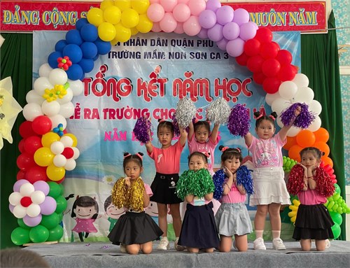 Tiết mục văn nghệ tổng kết lớp Chồi