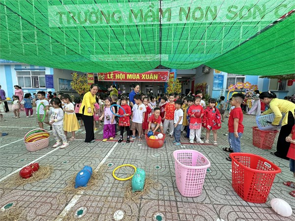 Trường Mầm Non Sơn Ca Tổ Chức Lễ Hội Mùa Xuân Mừng Xuân Ất Tỵ Năm 2025