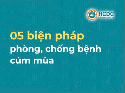 Thông tin đến quý phụ huynh về 05 biện pháp phòng, chống bệnh cúm mùa
