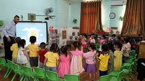 Chuyên đề  Làm quen tiếng anh dành cho trẻ mẫu giáo  tại lớp Mầm 2