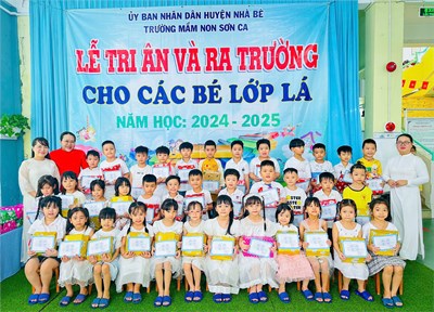 Lễ tri ân và ra trường cho các bé lớp Lá, năm học 2024-2025