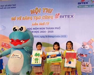 Hội thi  bé vẽ sáng tạo cùng bitex  cấp thành phố.