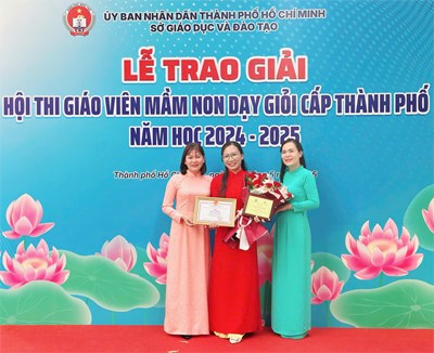 🎉 chúc mừng cô nguyễn thị mỹ hiền đạt giải ba hội thi giáo viên dạy giỏi cấp thành phố năm học 2024–2025 🎉