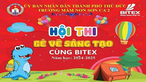 Hội thi  bé vẽ sáng tạo cùng bitex  
đơn vị  trường mầm non sơn ca 2 
năm học 2024 - 2025