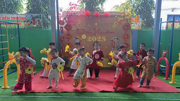 Một số hình ảnh vui Đón Xuân năm 2025 của Trường Mầm non Tân An Hội 1
