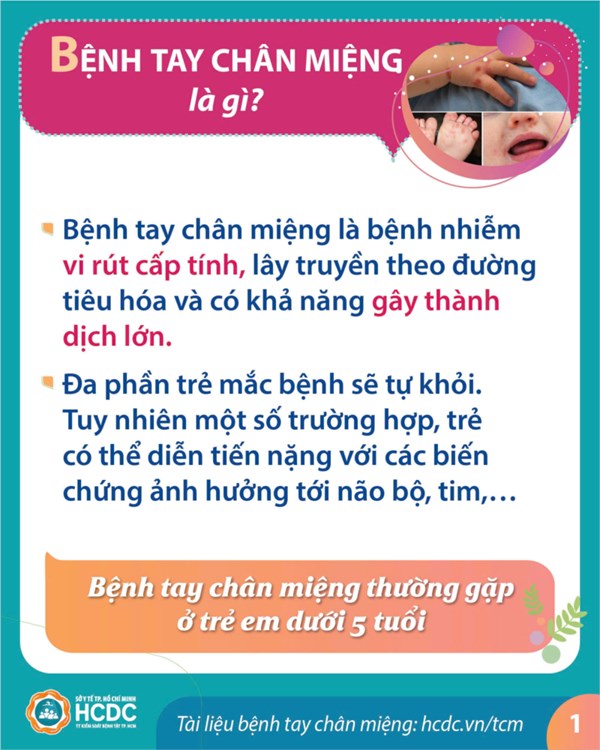 Tuyên truyền về bệnh tay chân miệng.