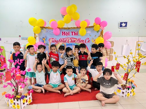 Trường Mầm non Tân Hòa tổ chức Hội thi  Tiếng hát Chim Sơn Ca  lần 3 - Năm học 2024-2025.