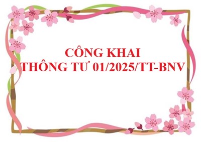 Thông tư 01/2025/TT-BNV