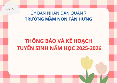 ✨✨thông báo và kế hoạch tuyển sinh năm học 2025-2026✨✨✨