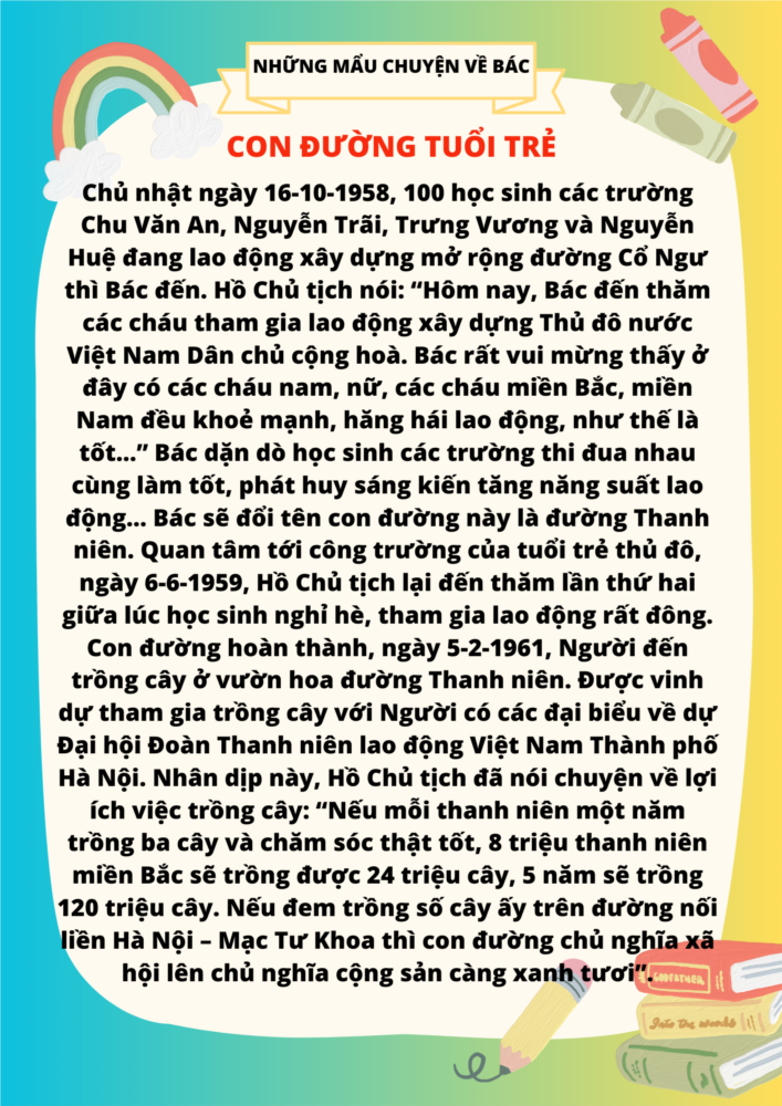 Câu chuyện về Bác Hồ: CON ĐƯỜNG TUỔI TRẺ