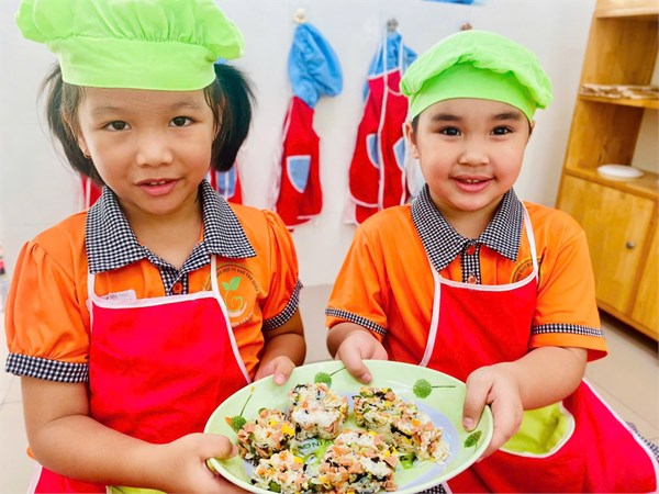 🥣👩‍🍳Khối Chồi – Bé tập làm nội trợ