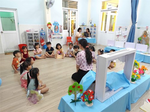 Trường mầm non tân quy tổ chức hội thi giáo viên giỏi cấp trường năm học: 2024 - 2025