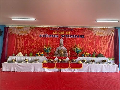 Trường mầm non Tân Sơn Nhất tổ chức lễ Giỗ Quốc tổ Hùng Vương