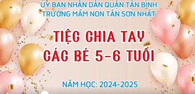 Liên hoan chia tay các bé khối Lá năm học 2024-2025