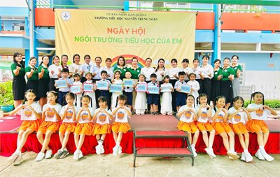 Sáng ngày 22/5/2025 Các bé lớp Lá Trường Mầm non Thỏ Ngọc được tham quan trải nghiệm Trường Tiểu học Nguyễn Trung Ngạn.
