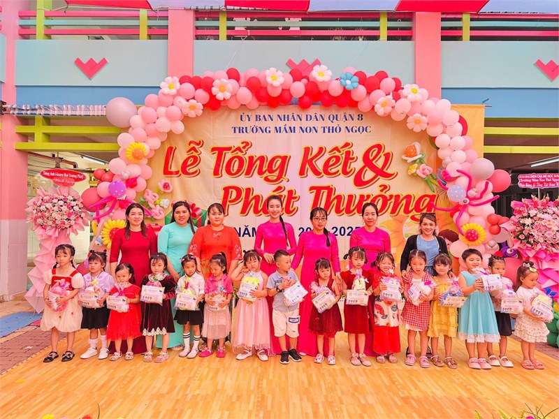Sáng ngày 30/5/2025 trường MN Thỏ Ngọc long trọng tổ chức buổi lễ Tổng kết và Phát thưởng Năm học 2024 -2025.