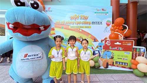 Trường Mầm non Thủy Tiên 1 tham gia Hội thi “Bé vẽ sáng tạo cùng Bitex” cấp Huyện năm học 2024 - 2025”