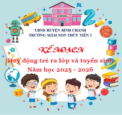 Kế hoạch huy động trẻ ra lớp và tuyển sinh năm học 2025 - 2026
