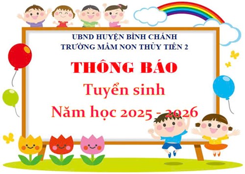 Thông báo tuyển sinh năm học 2025 - 2026