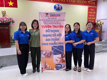 Chi đoàn trường Mầm non Thuỷ Tiên tham gia hoạt động “Tháng thanh niên”