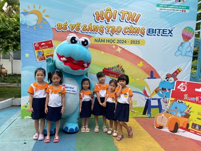 Học sinh trường Mầm non Tuổi Thơ đạt được kết quả xuất sắc trong hội thi “Bé vẽ sáng tạo cùng Bitex” cấp quận năm học 2024 - 2025.