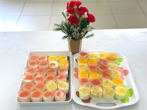 Rau cau phô mai trái cây  lá 1 